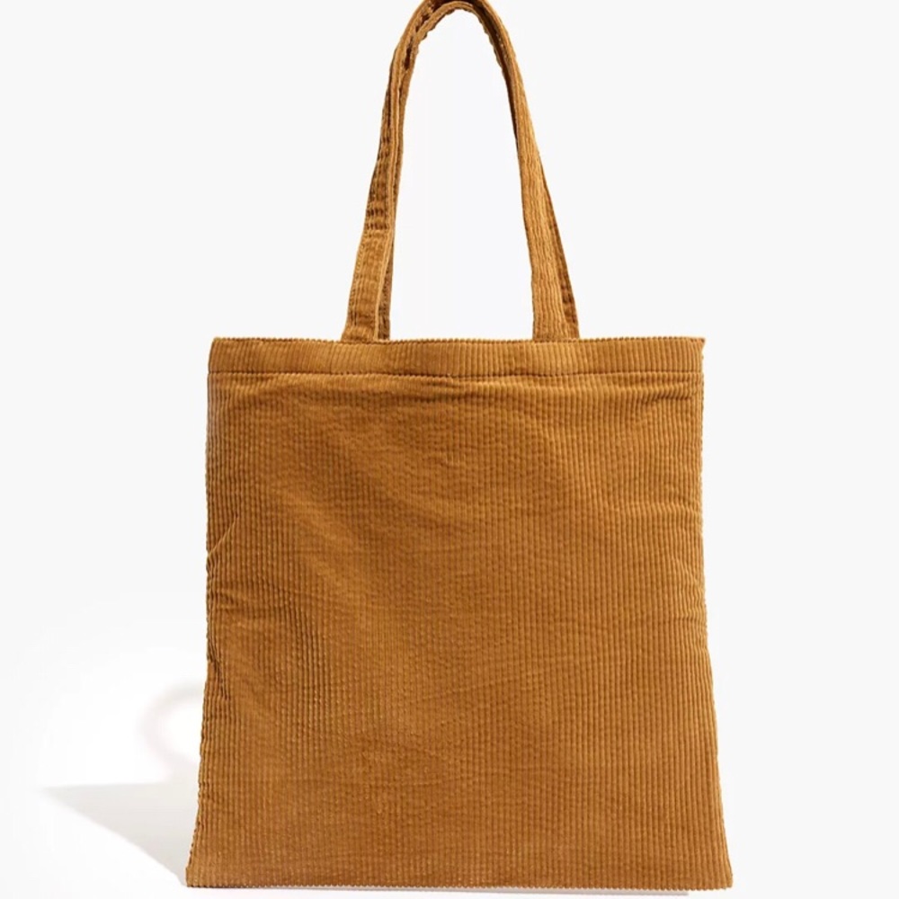 Madewell Reusable Corduroy Tote in Distant Sand
